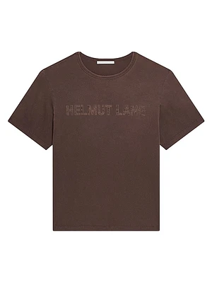 Lazer Garment-Dyed Cotton Crewneck T-Shirt