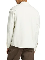 Textured Button-Front Overshirt
