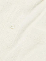 Textured Button-Front Overshirt