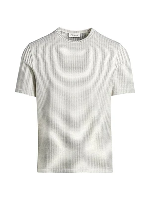Jacquard Stripe Crewneck T-Shirt