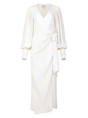 Lottie Silk Wrap Gown