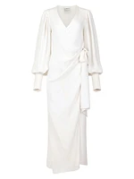 Lottie Silk Wrap Gown