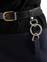 Rush Stitch Skirt with Belt
