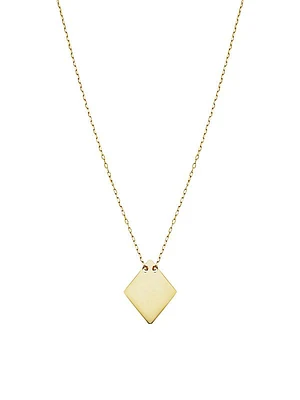 14K Yellow Gold Turin Pendant Choker