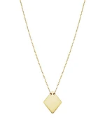 14K Yellow Gold Turin Pendant Choker