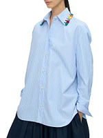 Lyn Tassel Collar Shirt