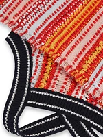 Little Girl's & Striped Crochet Knit Dress