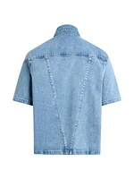 Utility Stretch Denim Shirt