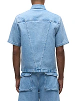 Utility Stretch Denim Shirt