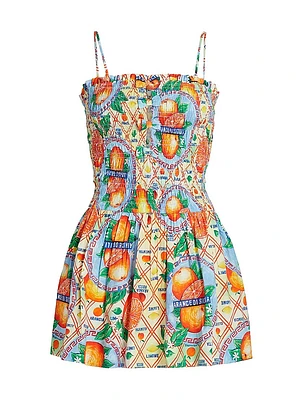 Fleur Shirred Mini Dress