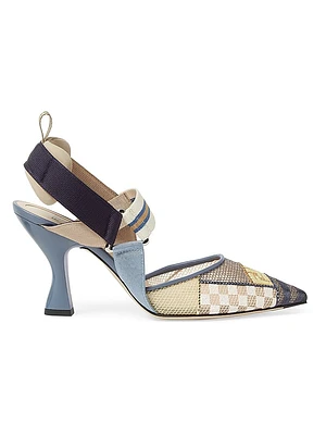 Colibri 85MM Crystal-Embellished Slingback Pumps