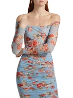 Peonie Stretch Off-the-Shoulder Bodysuit