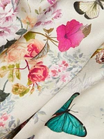 Dani Floral Silk Button-Front Blouse