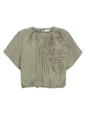 Techno Cotton Poplin Blouse