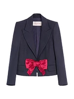 Viscose Jacket with Bow