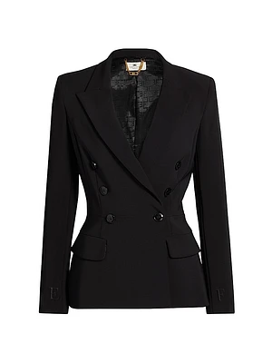 Slim-Fit Double-Breasted Jacket