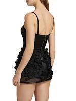 Duchesse Satin Minidress