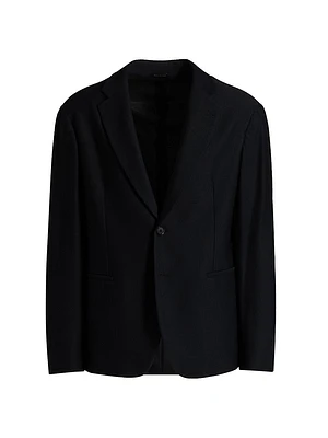 Single-Breasted Stretch-Nylon Jacket