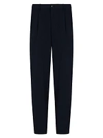 Pleated Virgin Wool Trousers