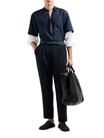 Pleated Virgin Wool Trousers
