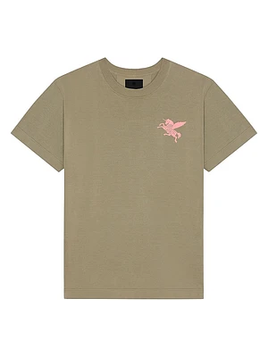 T-Shirt Knit with Unicorn Embroidery
