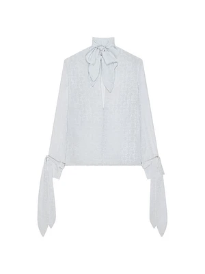 Blouse with Bows Monogram 72 Jacquard