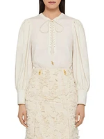 Blouse Linen with Laces