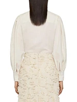Blouse Linen with Laces