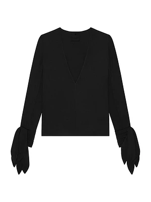 Blouse with Bows Crepe