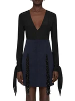 Blouse with Bows Crepe