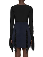 Blouse with Bows Crepe