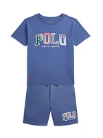 Little Boy's & Logo T-Shirt