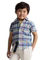 Little Boy's & Plaid Button-Down Shirt
