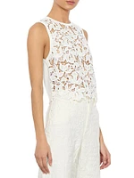 Danielle Lace-Front Shell