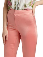 Deanna High-Rise Slim Bootcut Pants