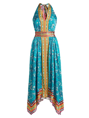 Georgina Floral Sleeveless Midi-Dress