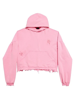 Nail Polish Cropped Hoodie