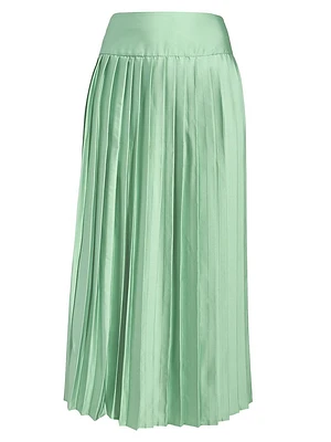 Matcha Pleated Skirt