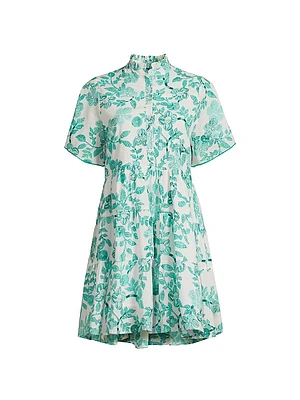 Vibeka Floral Mini Shirtdress