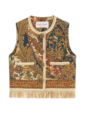 Canapone Vest with Voyage Imaginaire Paisley Print