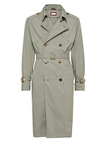Lightweight Water Resistant Techno Cotton Unlined Trenchcoat