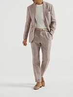 Linen Prince of Wales Deconstructed Cavallo Blazer
