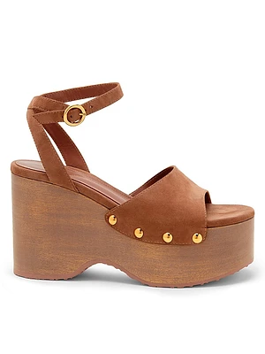 95MM Suede Platform Sandals