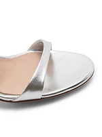 105MM Embellished Metallic Leather Sandals