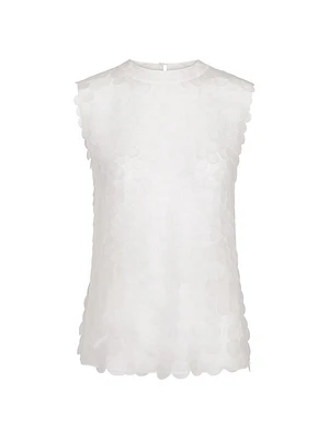 Shell Semi-Sheer Silk Top