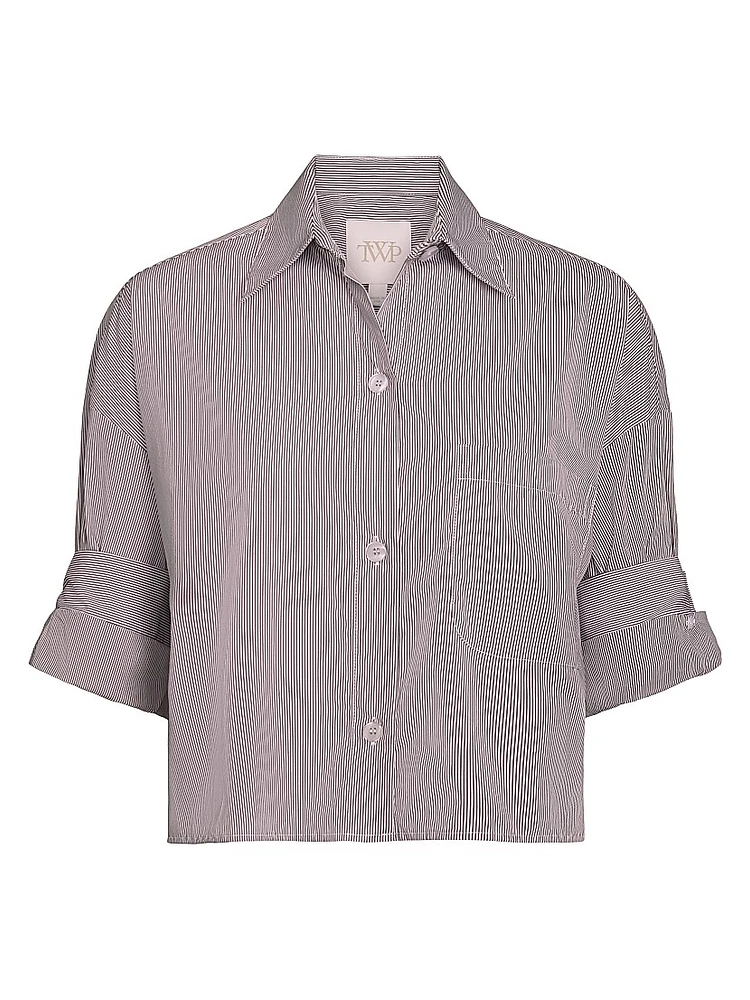 Next Ex Striped Cotton-Silk Shirt
