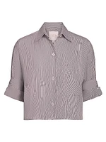 Next Ex Striped Cotton-Silk Shirt