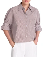 Next Ex Striped Cotton-Silk Shirt