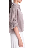 Next Ex Striped Cotton-Silk Shirt