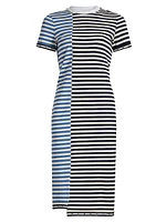 Multi-Stripe T-Shirt Dress